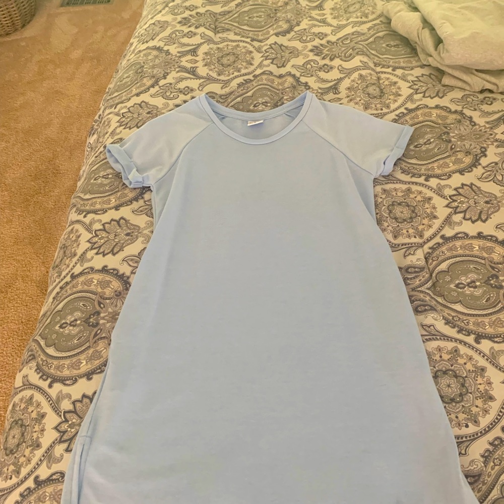 Blue dress with pockets